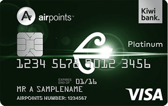 Kiwibank Air New Zealand Airpoints Platinum Visa