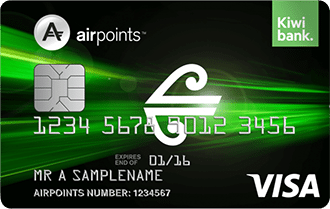 Kiwibank Air New Zealand Airpoints Standard Visa